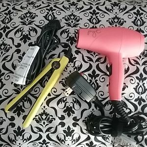 Hair dryer and straightener
